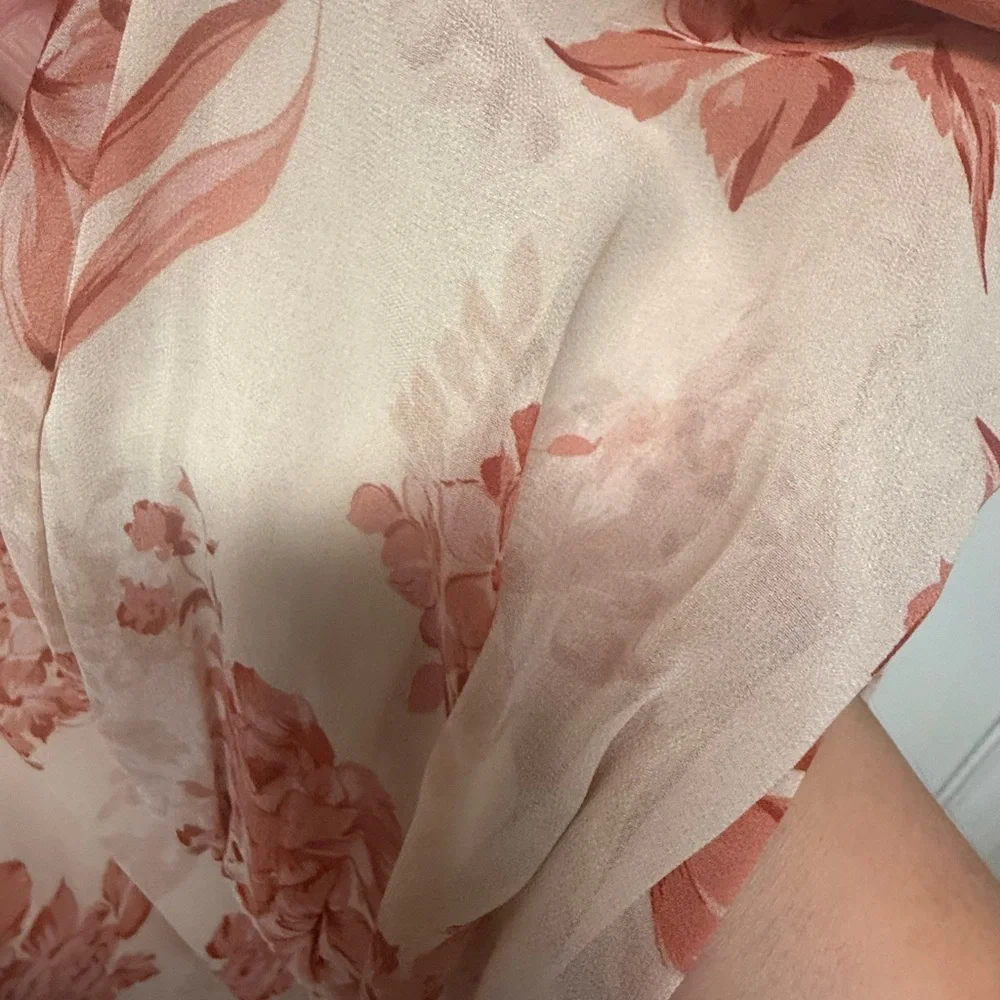 Baltic Born Floral Long Sleeve Dress in Pink and Red - Picture 13 of 16